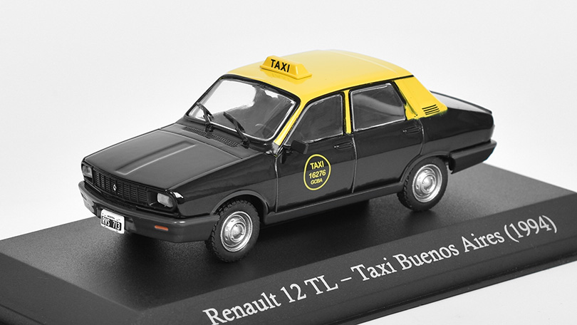Renault R12 TL Taxi Buenos Aires 1994 - 1:43 časopis s modelem