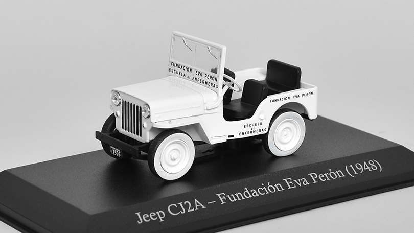 JEEP CJ2A Fundacion Eva Peron 1948 - 1:43 časopis s modelem