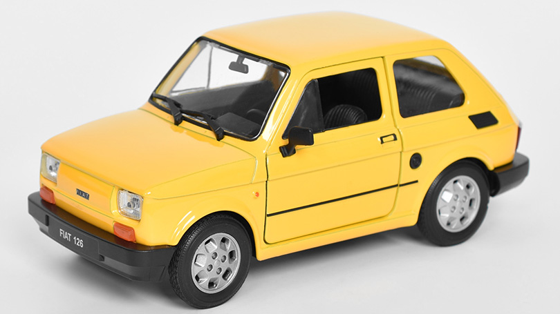 Fiat 126 žlutá 1:21 - Welly