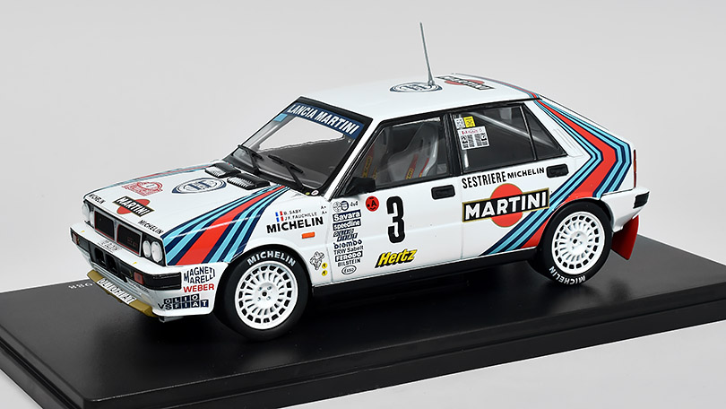 Lancia Delta HF 4WD #3 Rallye Monte-Carlo 1988 1:24 - Hachette časopis s modelem
